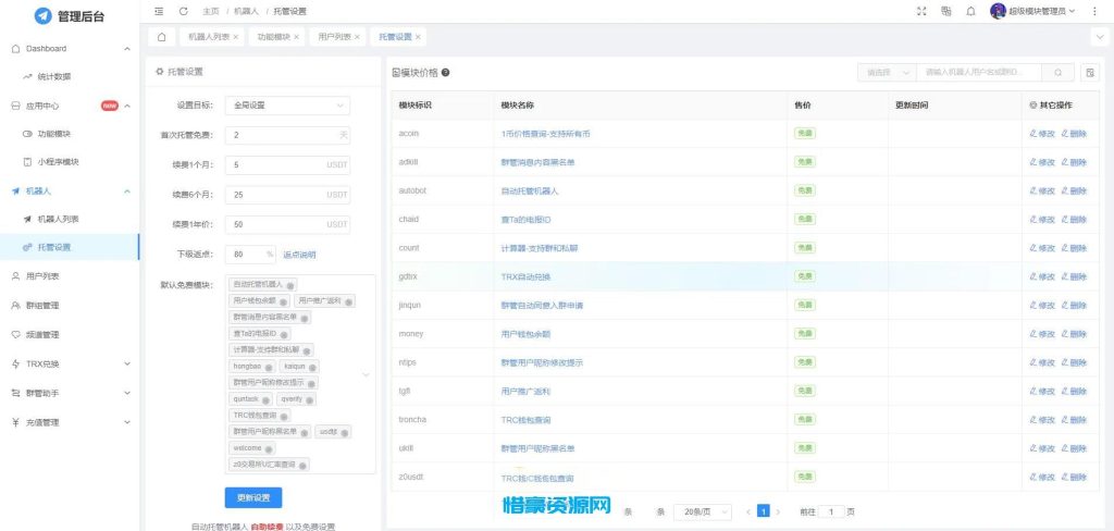 图片[4]-全功能tgbot/Telegram机器人多功能有后台版源码-惜豪资源网